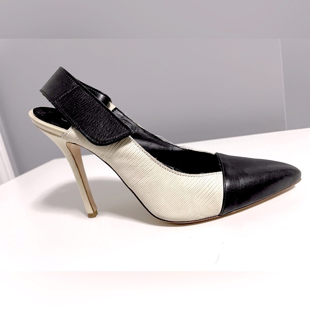Stella Monelle black and off-white heels - 38